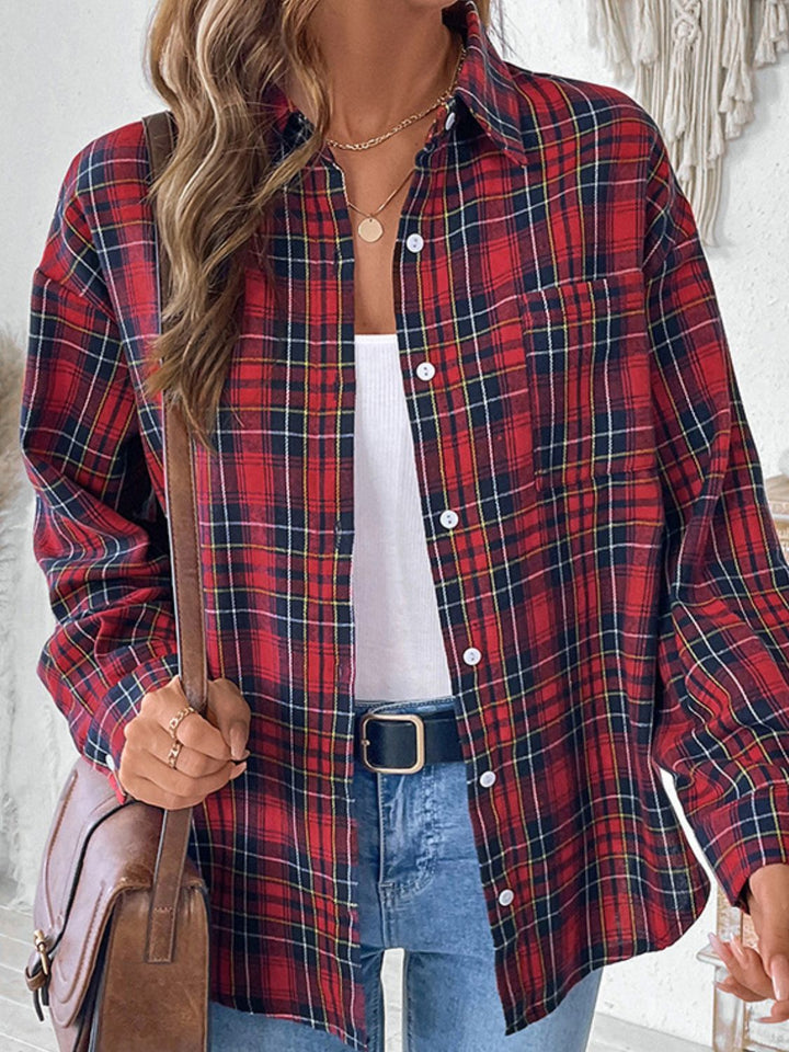 Rylee Plaid Button Up Long Sleeve Shirt