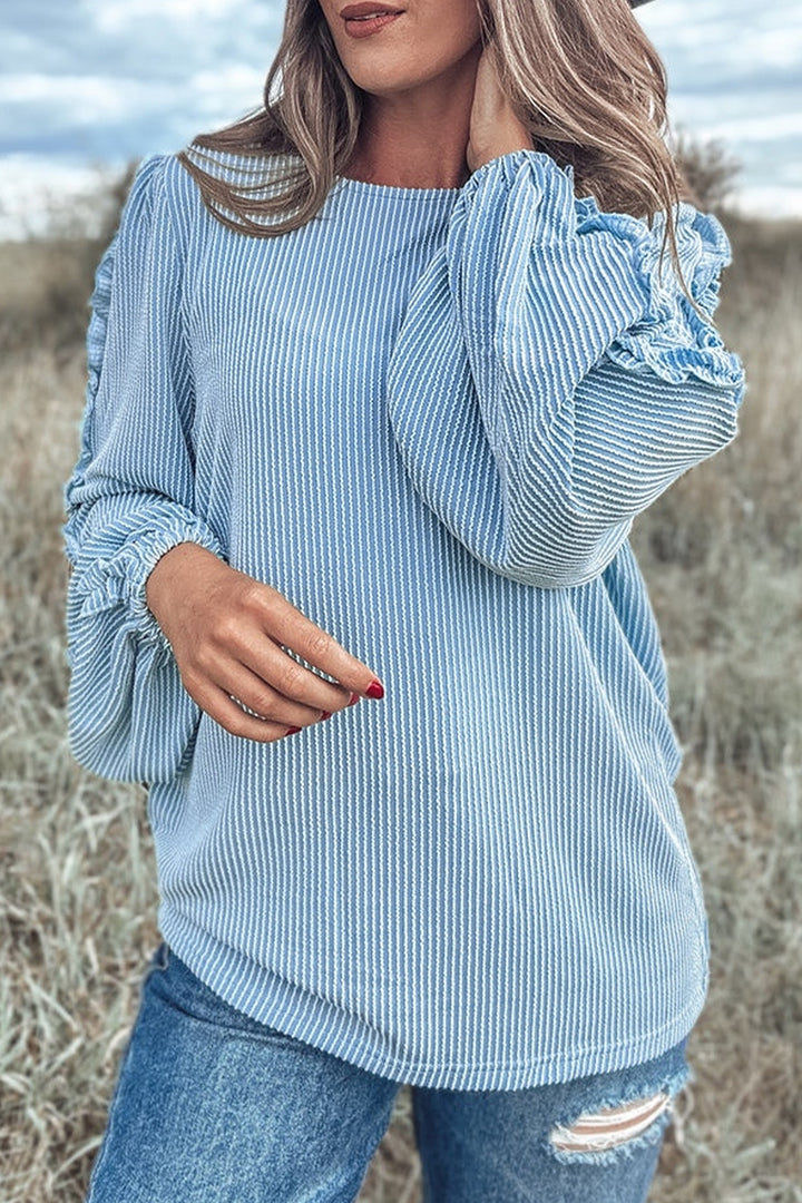 Sylvie Frill Long Sleeve Sweatshirt