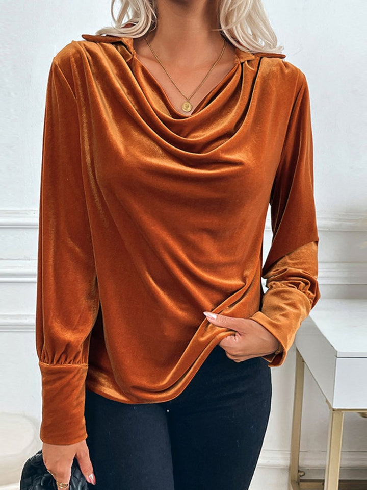 Kiara Ruched Long Sleeve Blouse