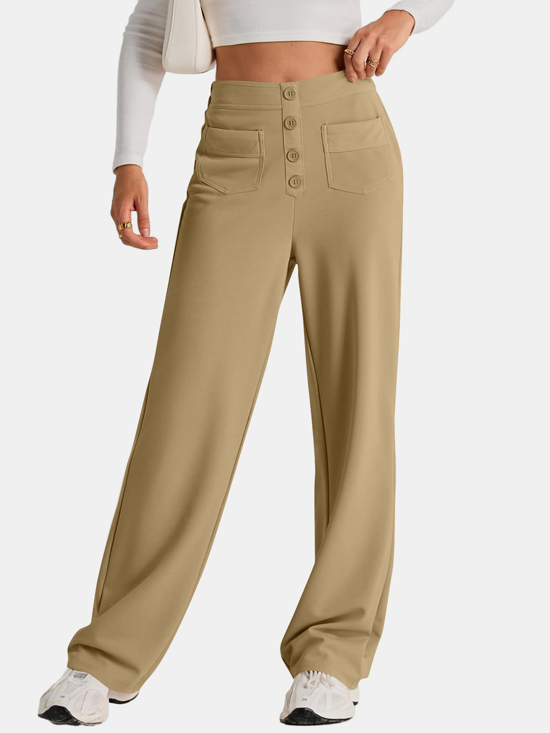 Proactive High Waist Wide Leg Pants