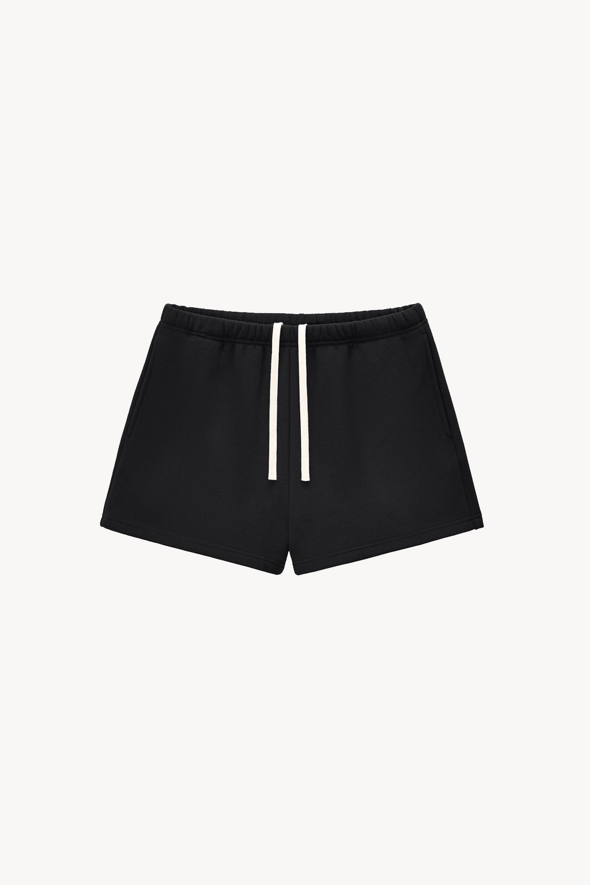 Essential Fleece Drawstring Sweatshorts - Black