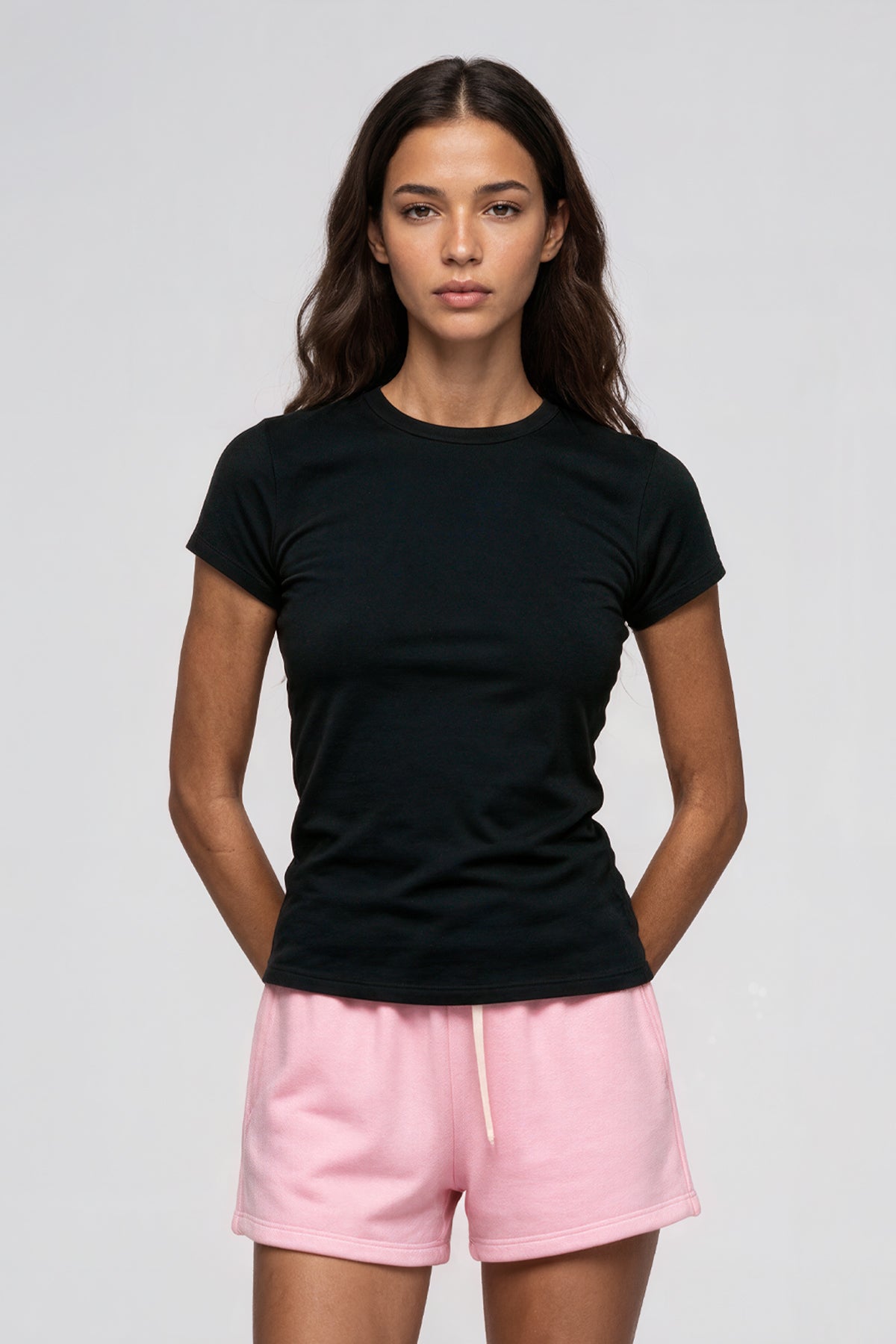 Essential Fleece Drawstring Sweatshorts - Pink