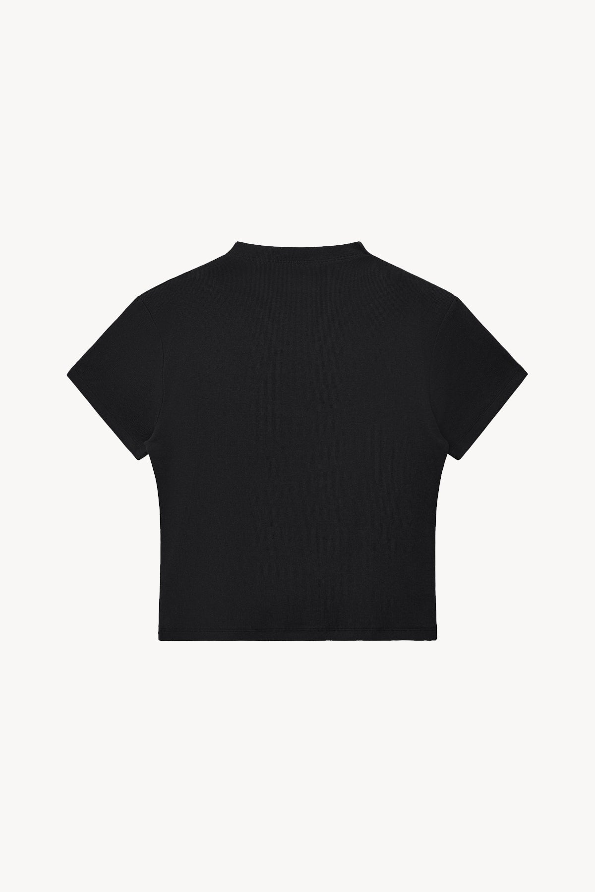 Essential Slim Fit Mock Neck T-Shirt - Black
