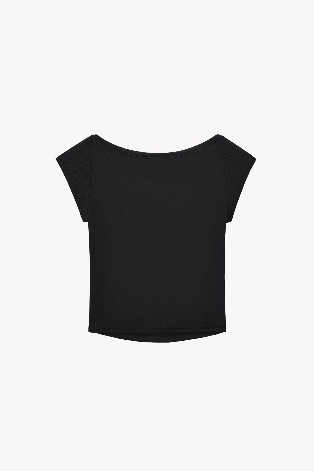 Essential Wide Neck Baby T-Shirt - Black