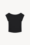 Essential Wide Neck Baby T-Shirt - Black