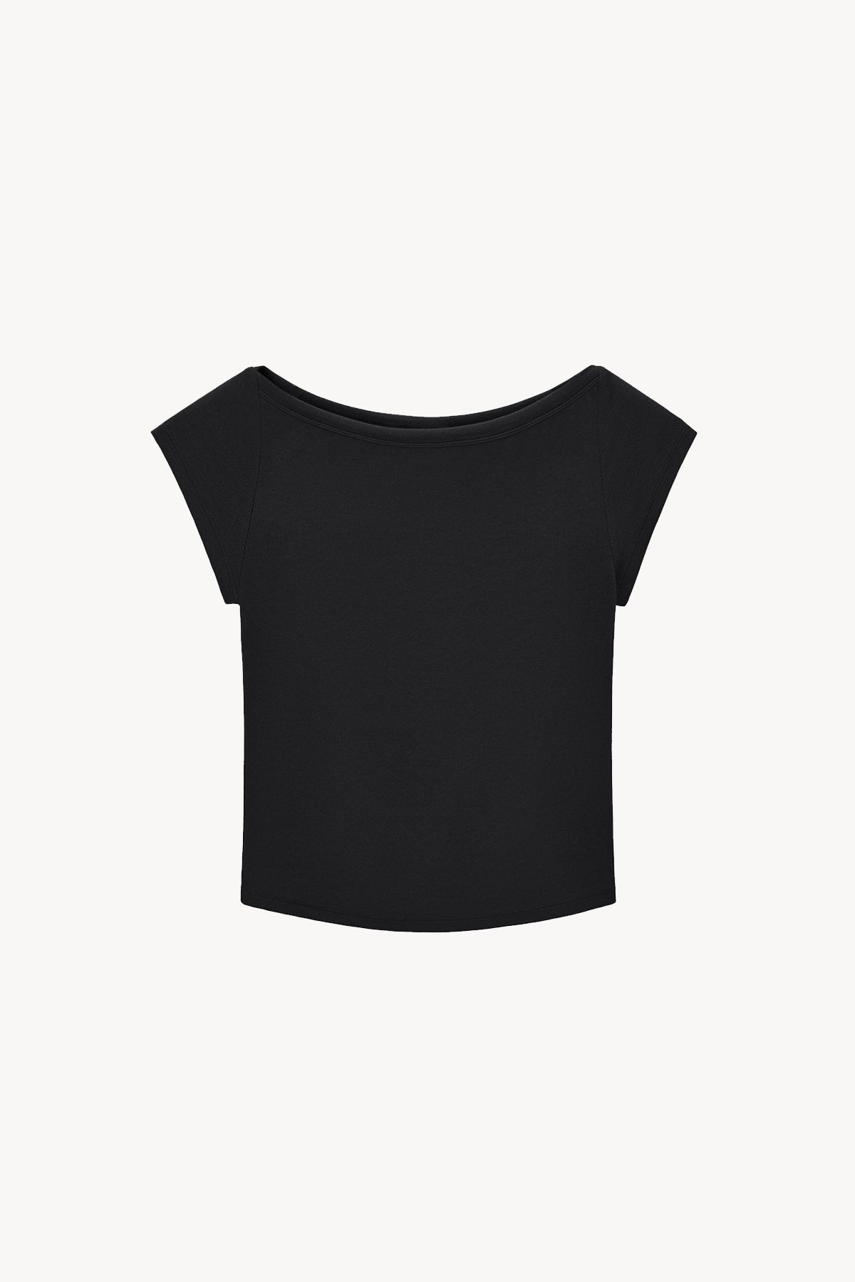 Essential Wide Neck Baby T-Shirt - Black
