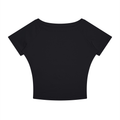 Boatneck Raglan T-Shirt - Black