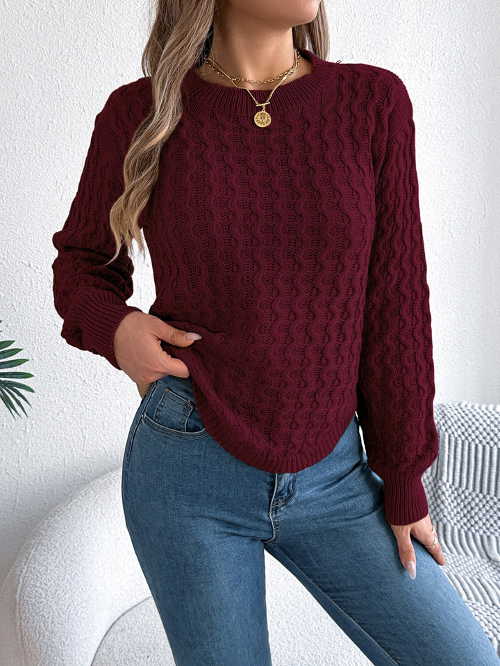 Raelynn Asymmetric Hem Sweater