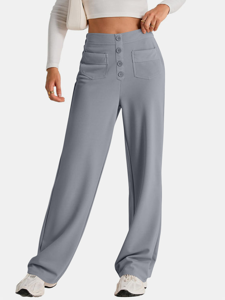 Proactive High Waist Wide Leg Pants