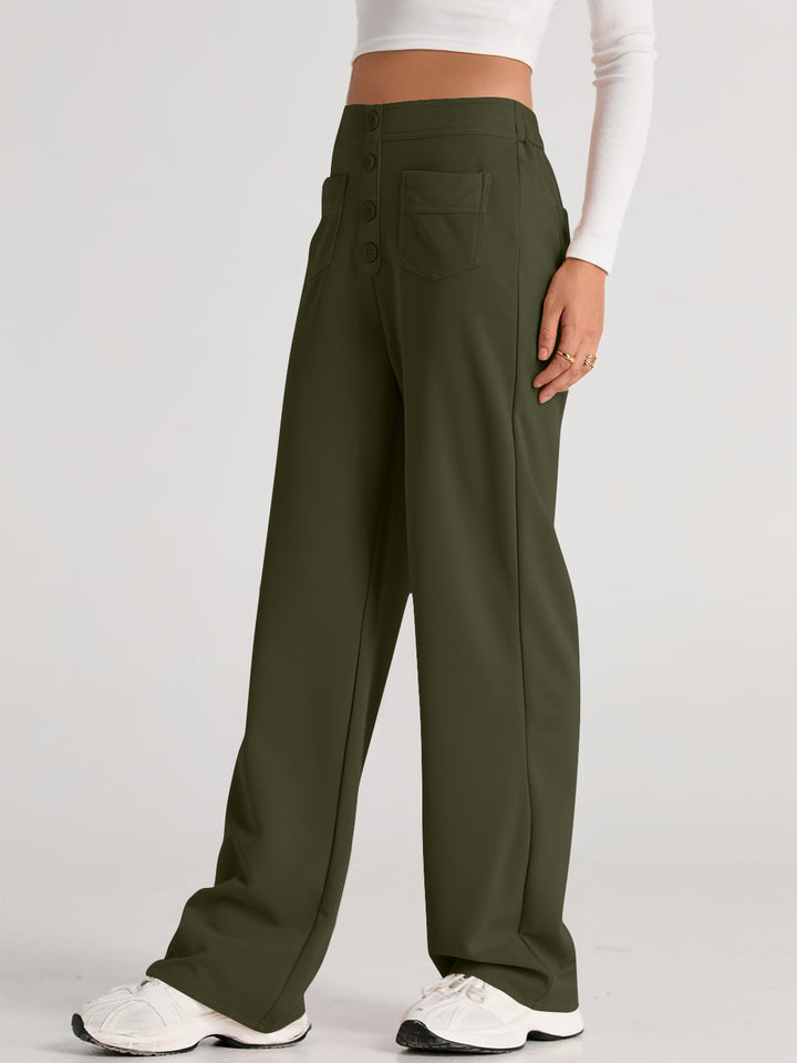 Proactive High Waist Wide Leg Pants