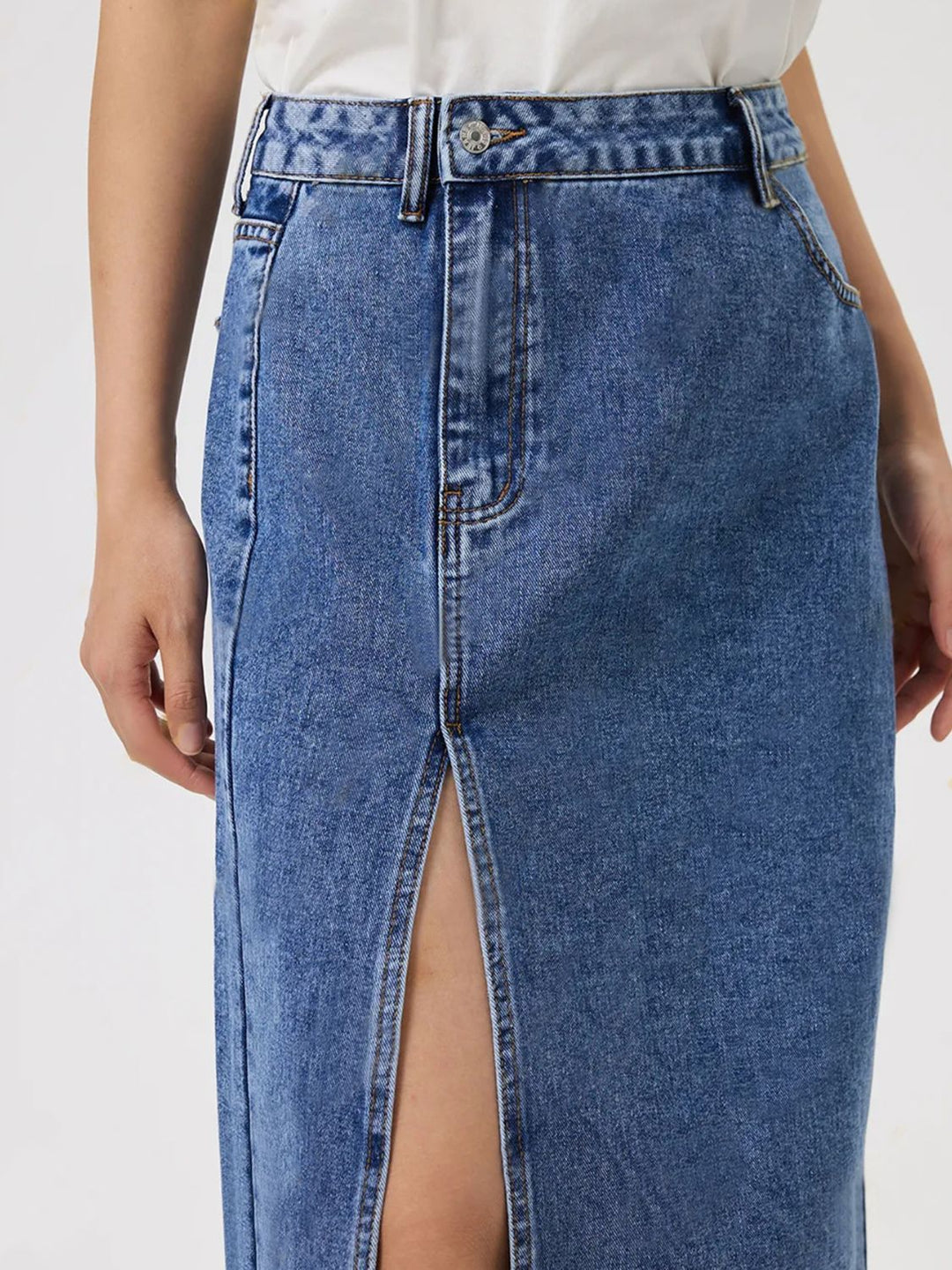 Harper Midi Denim Skirt