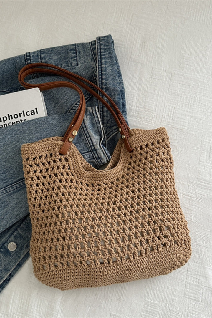 Brooklynn Openwork Tote Bag