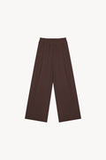 High Rise Wide Leg Pants - Coffee