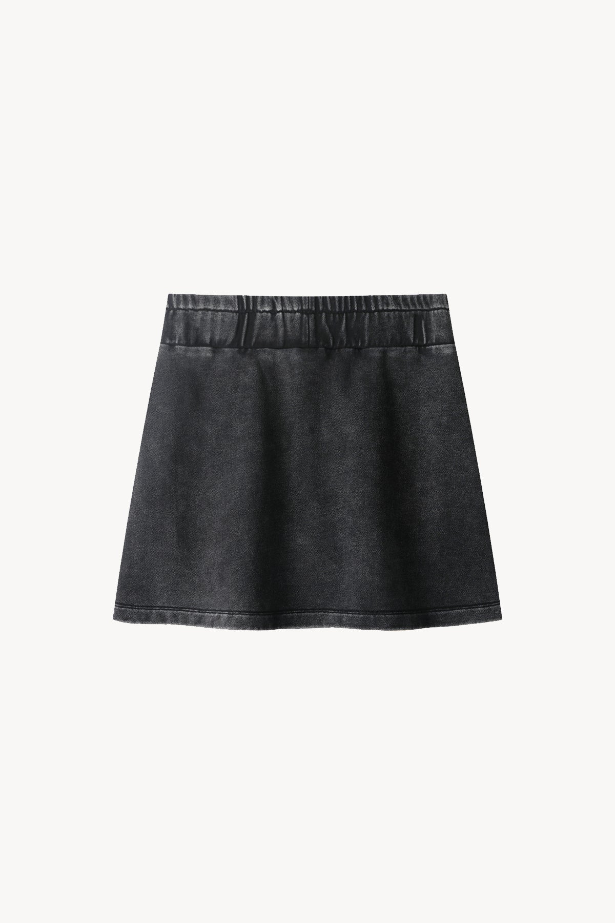 Mineral Wash Mini Skirt - Black