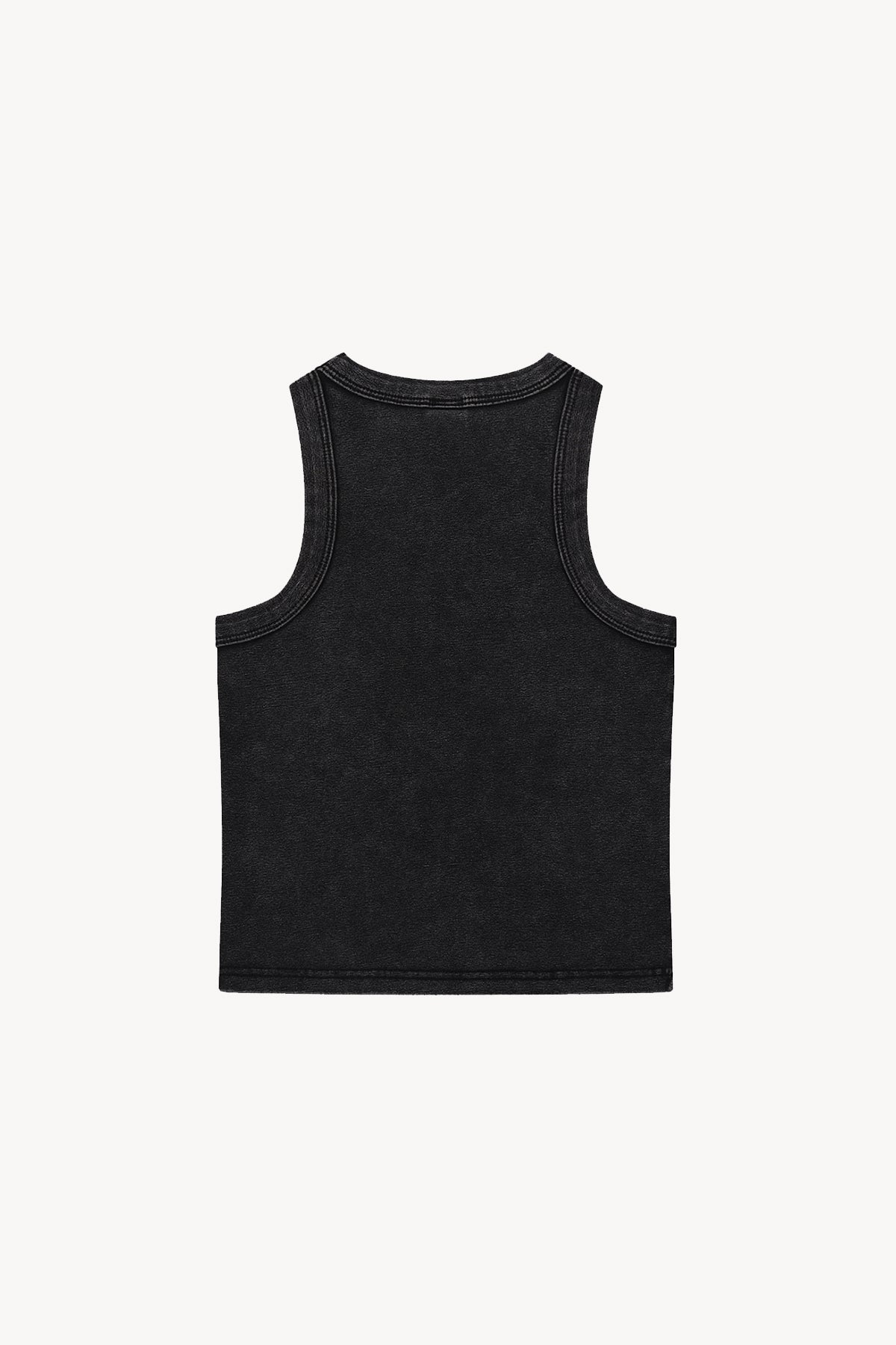 Snow Washed Tank Top - Black