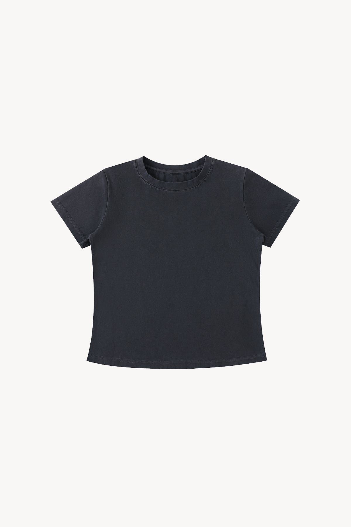 Vintage Wash Slim Fit T-Shirt - Black