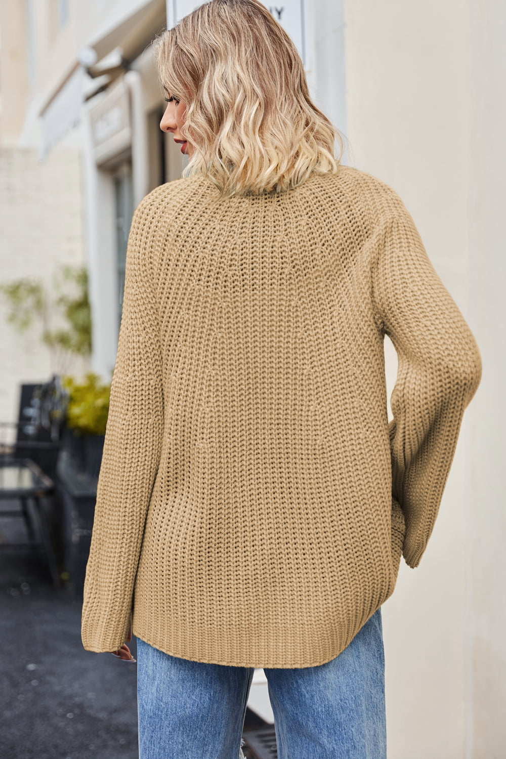 Cozy Up Waffle Knit Sweater