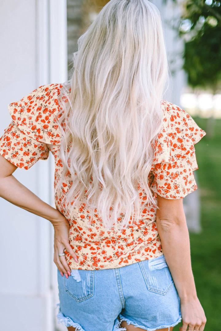 Always Happy Floral Blouse