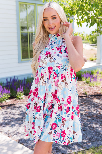 Freshen Your Day Floral Mini Dress