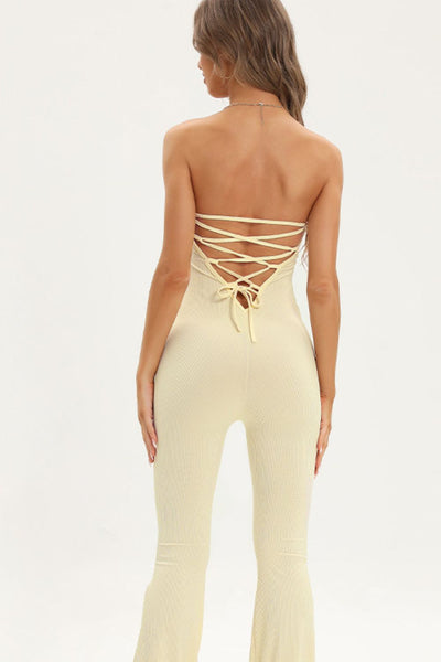 So Smooth Lace-Up Jumpsuit