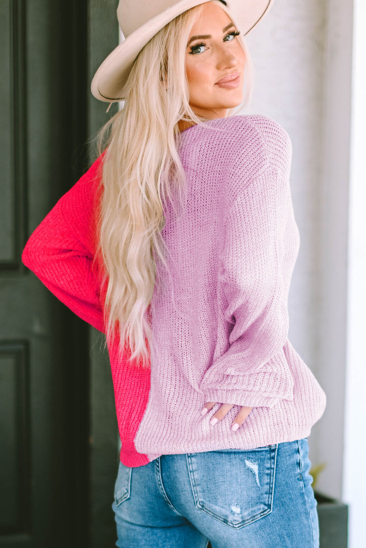 Brilliant And Bold Color Block Pullover