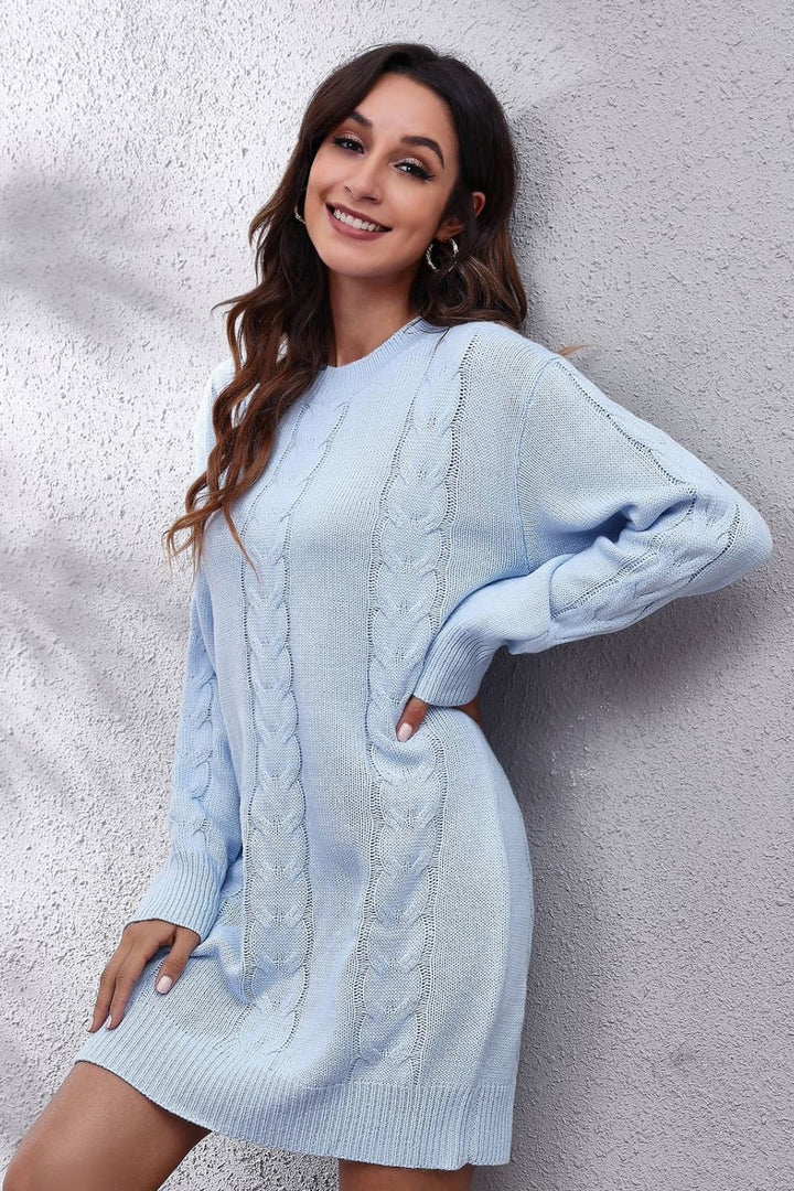 Smiles All Around Mini Sweater Dress