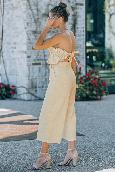 So Chic Ruffled Jumpsuit