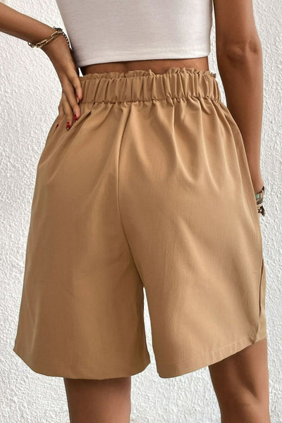 Button Me Up Pleated Shorts