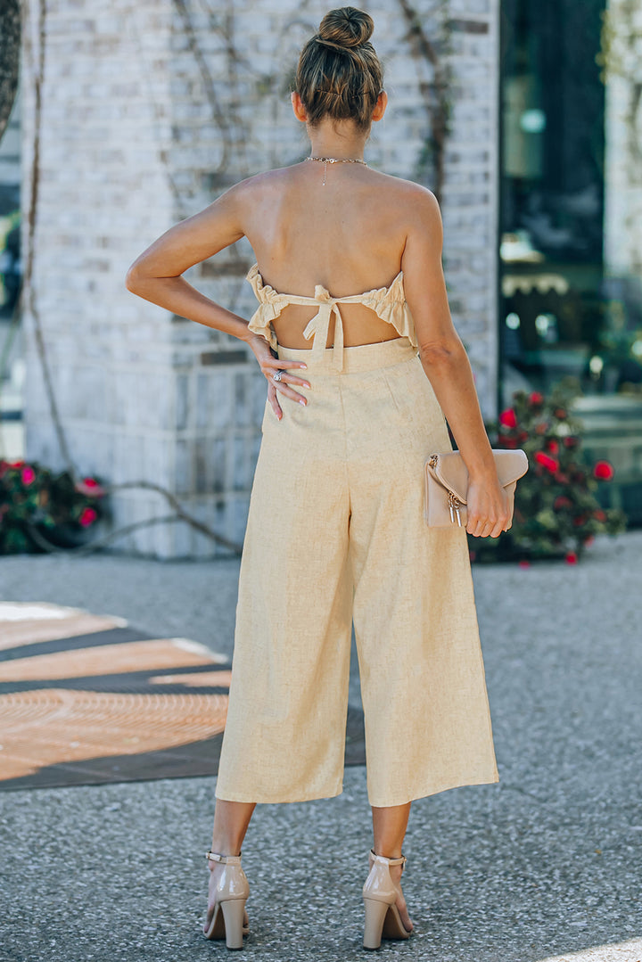 So Chic Ruffled Jumpsuit