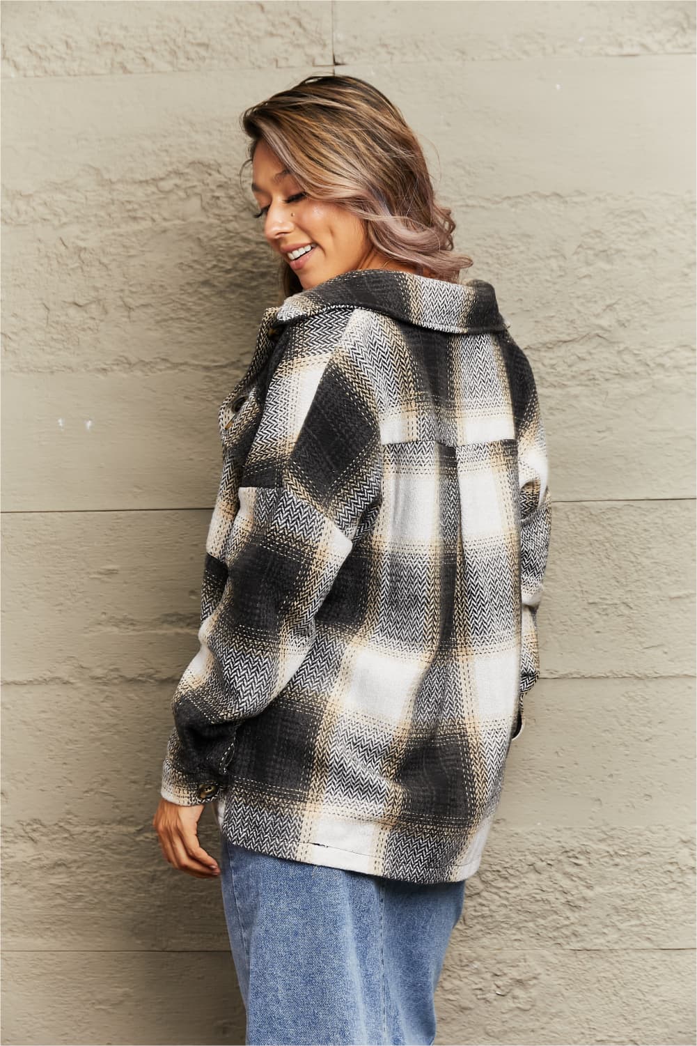 Into The Woods Plaid Shacket