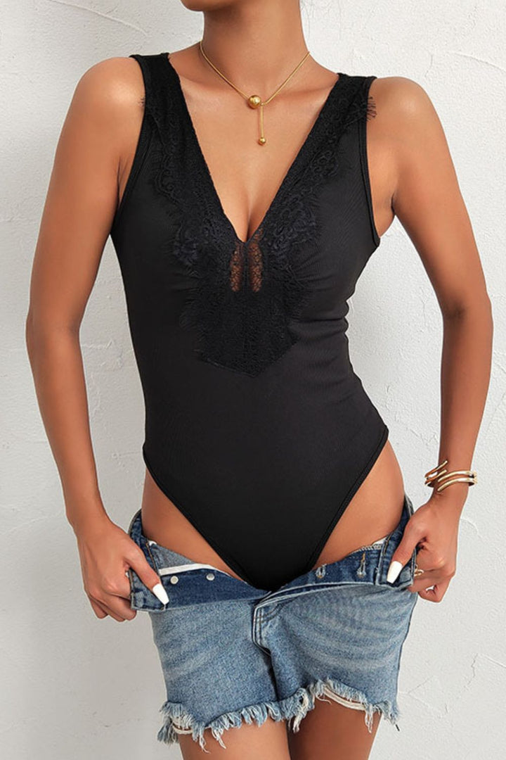 Reanne Lace Trim Bodysuit