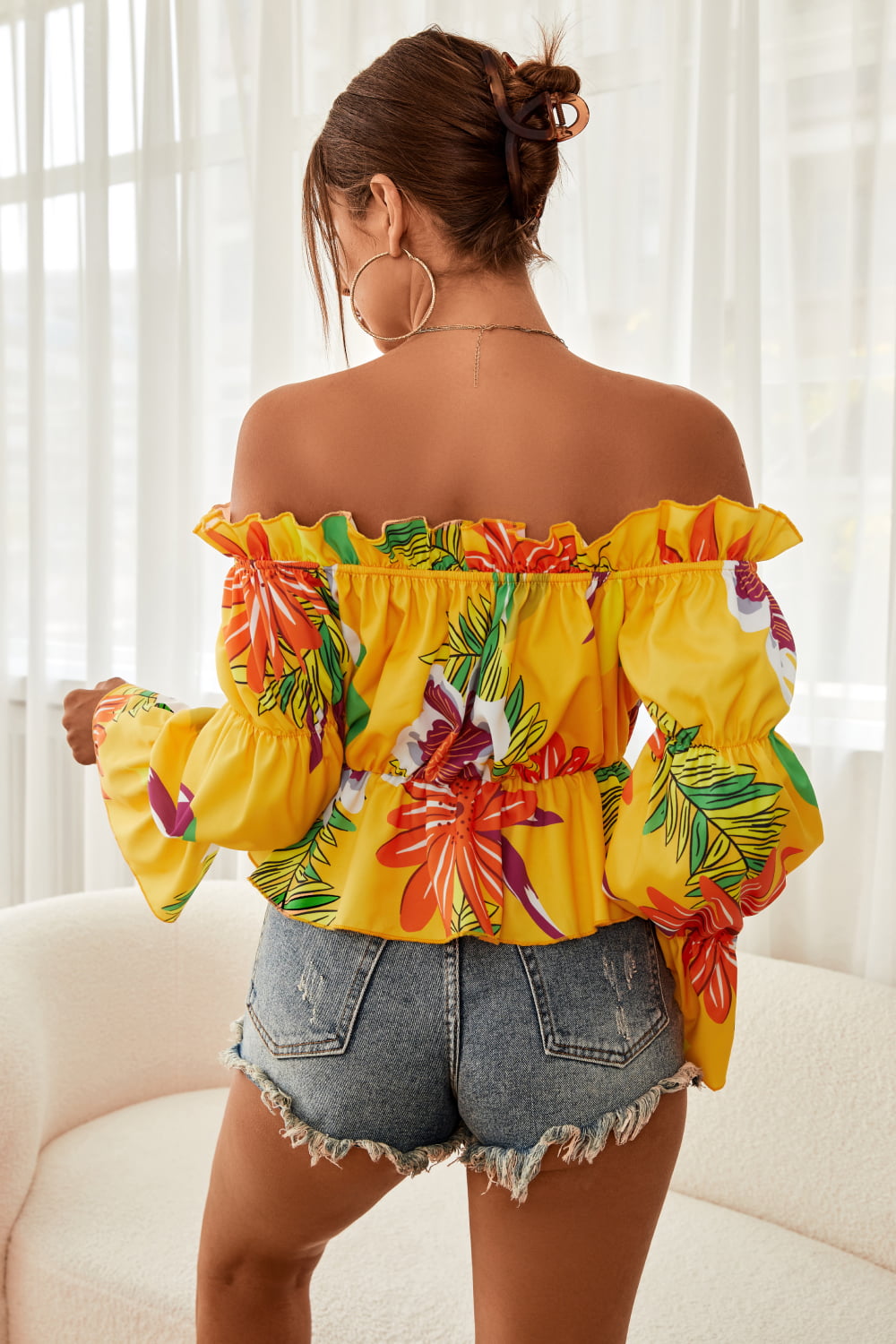 Ready To Bloom Floral Peplum Blouse
