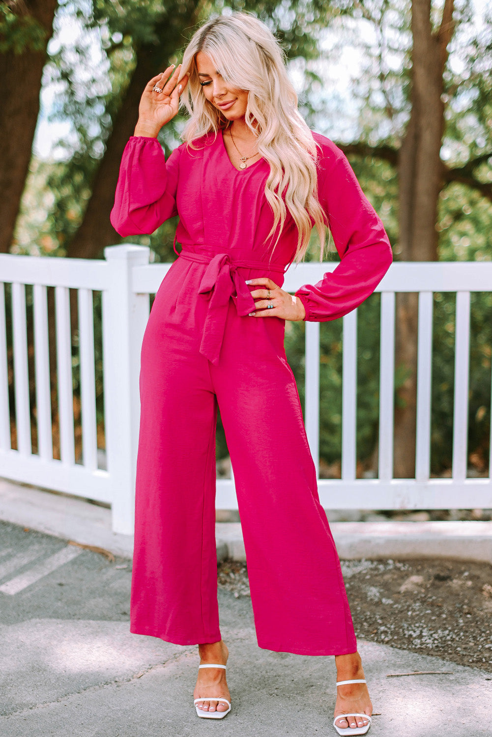 Get Your Style On Belted Jumpsuit