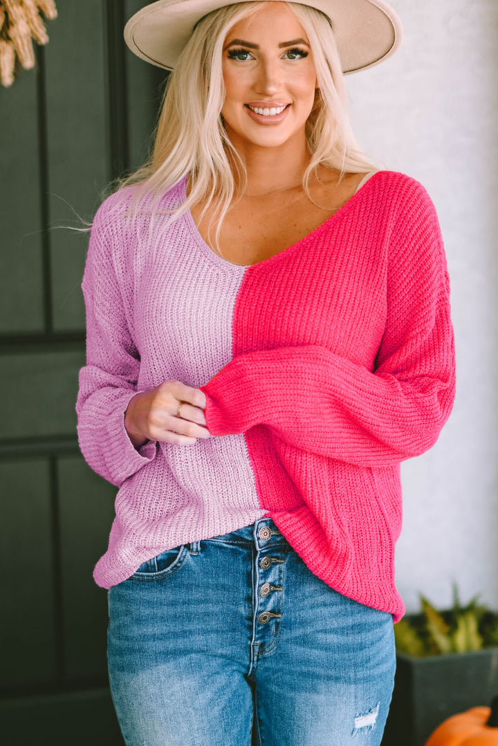 Brilliant And Bold Color Block Pullover