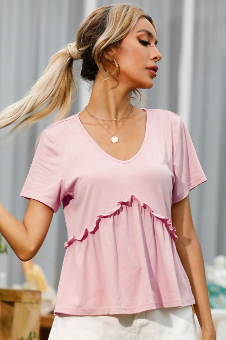 Melanie Short Sleeve Blouse