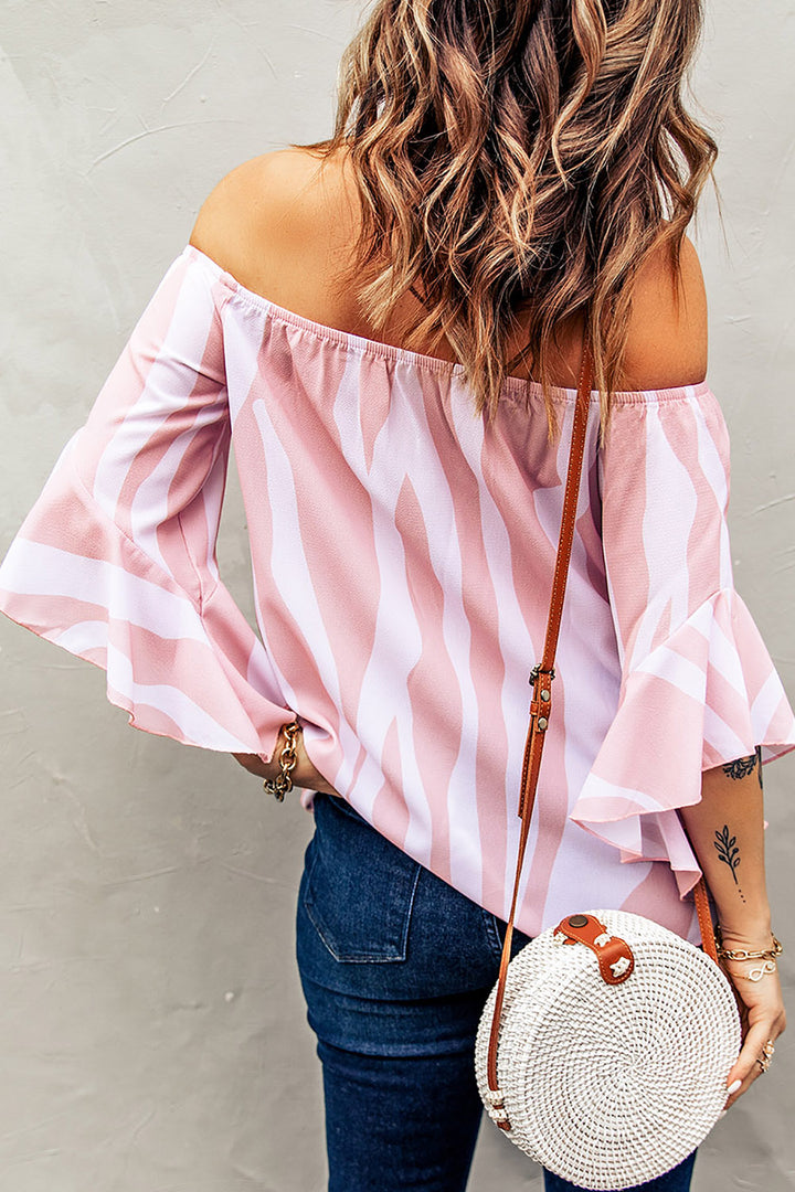 Between The Lines Striped Blouse