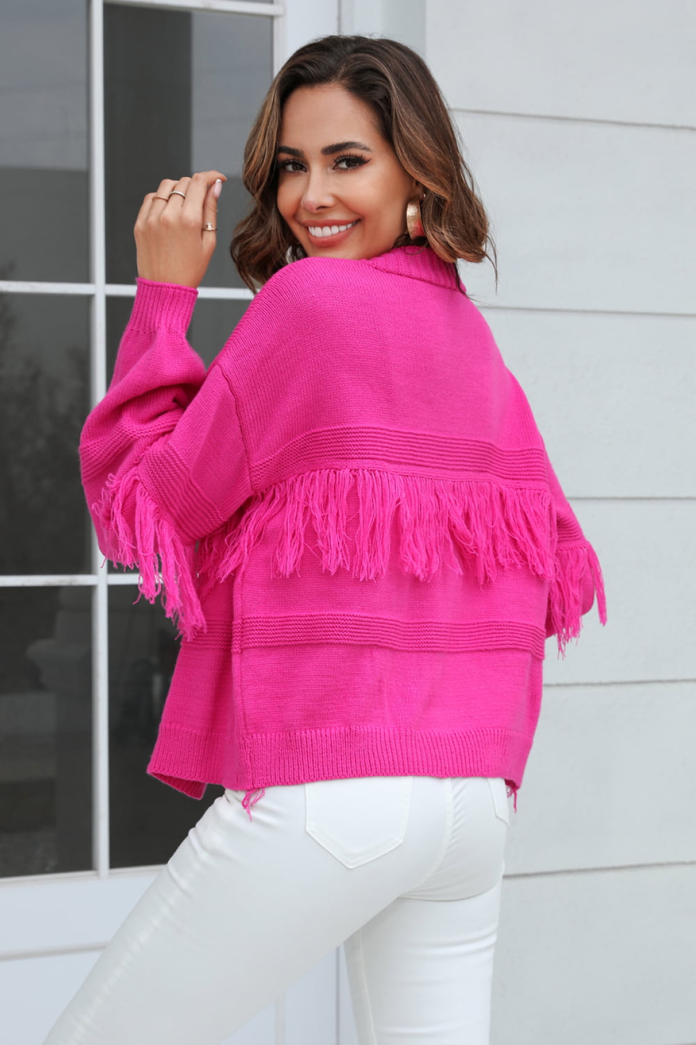 Speak Your Mind Fringe Trim Cardigan