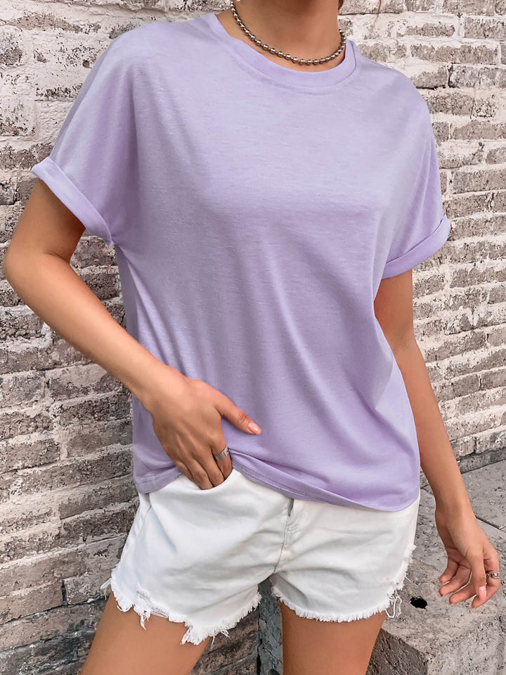 The Basic Cuffed Sleeve Tee