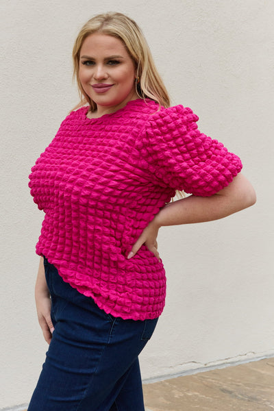 Be Bold Bubble Puff Sleeve Top