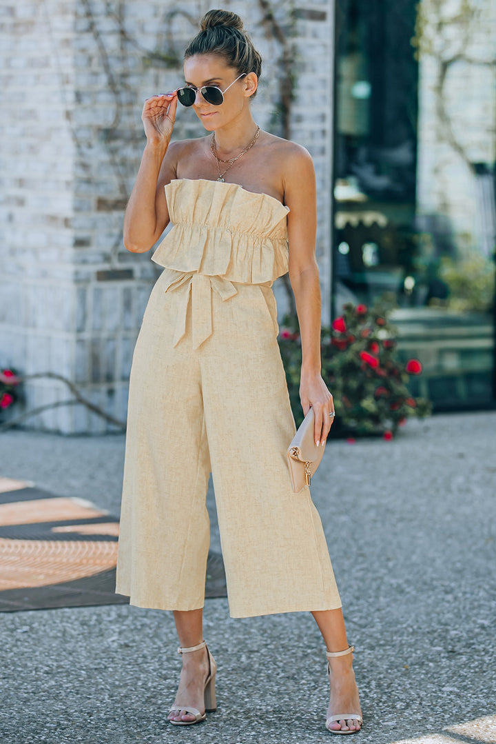 So Chic Ruffled Jumpsuit