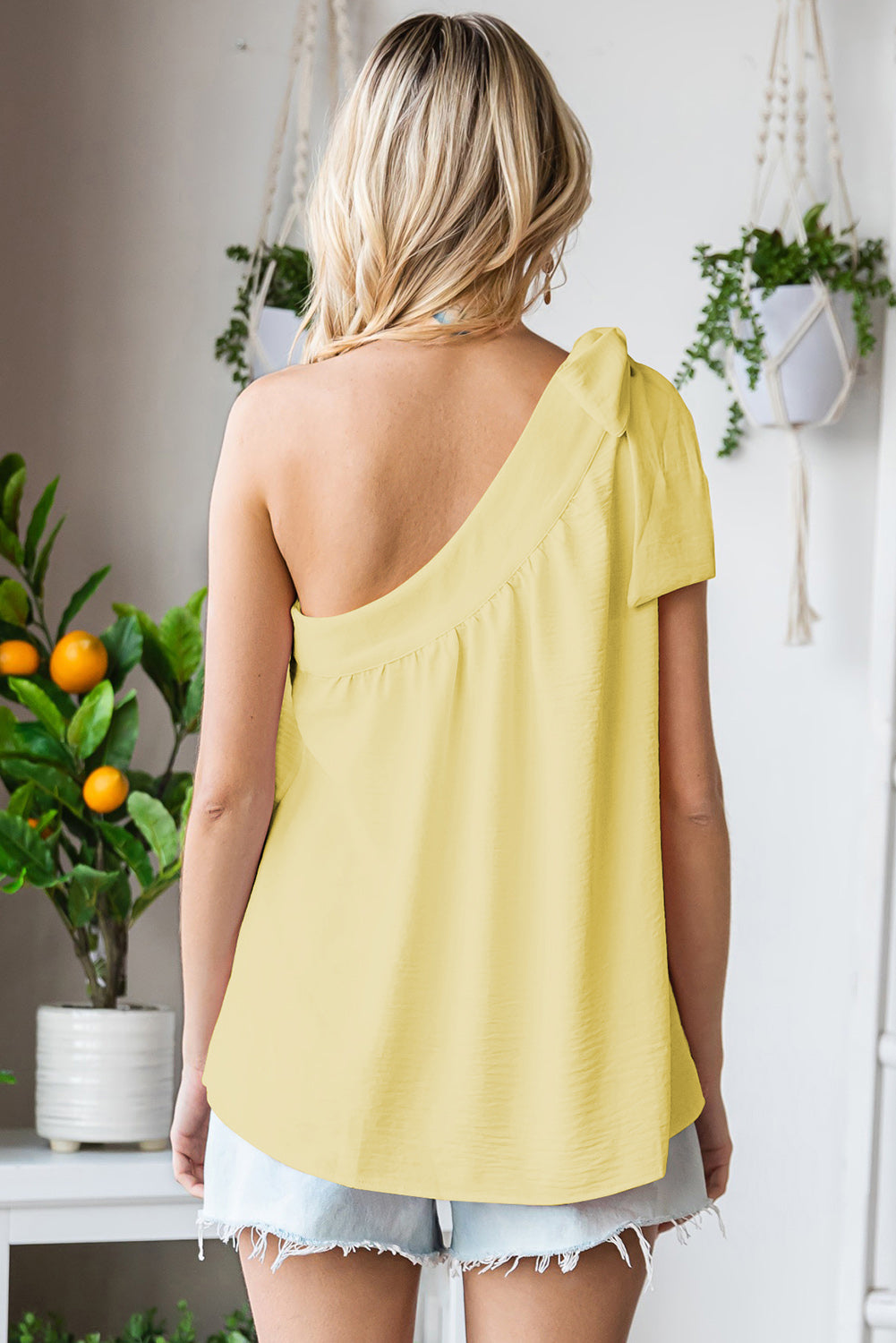Waiting For You One-Shoulder Blouse
