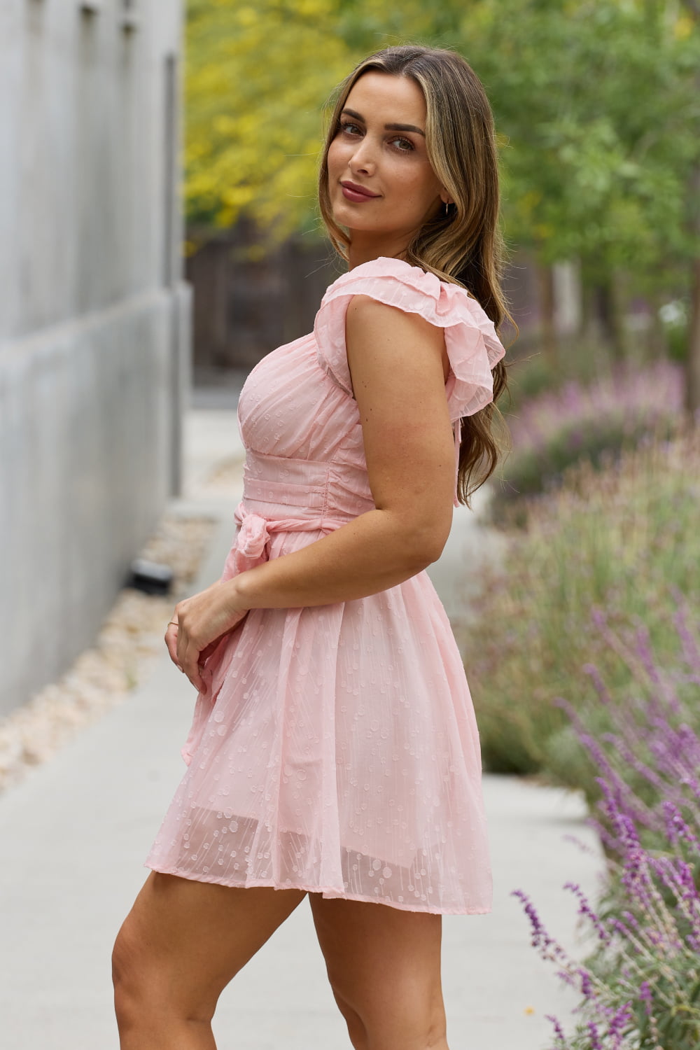 Cute Summers Lace Mini Dress