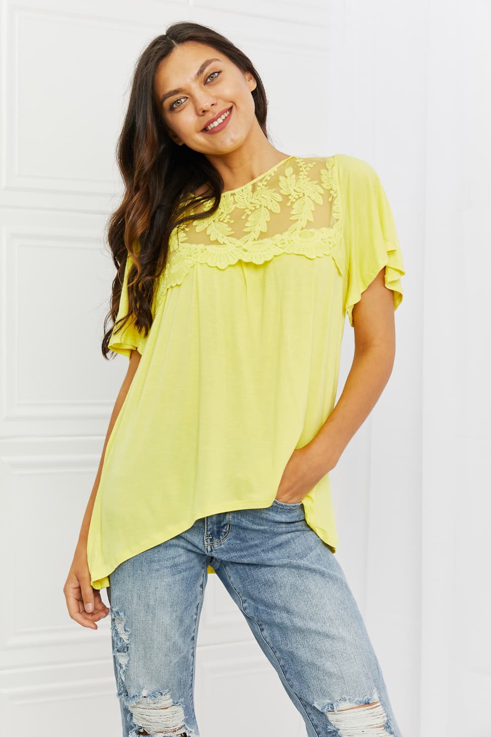 Ready To Go Lace Top