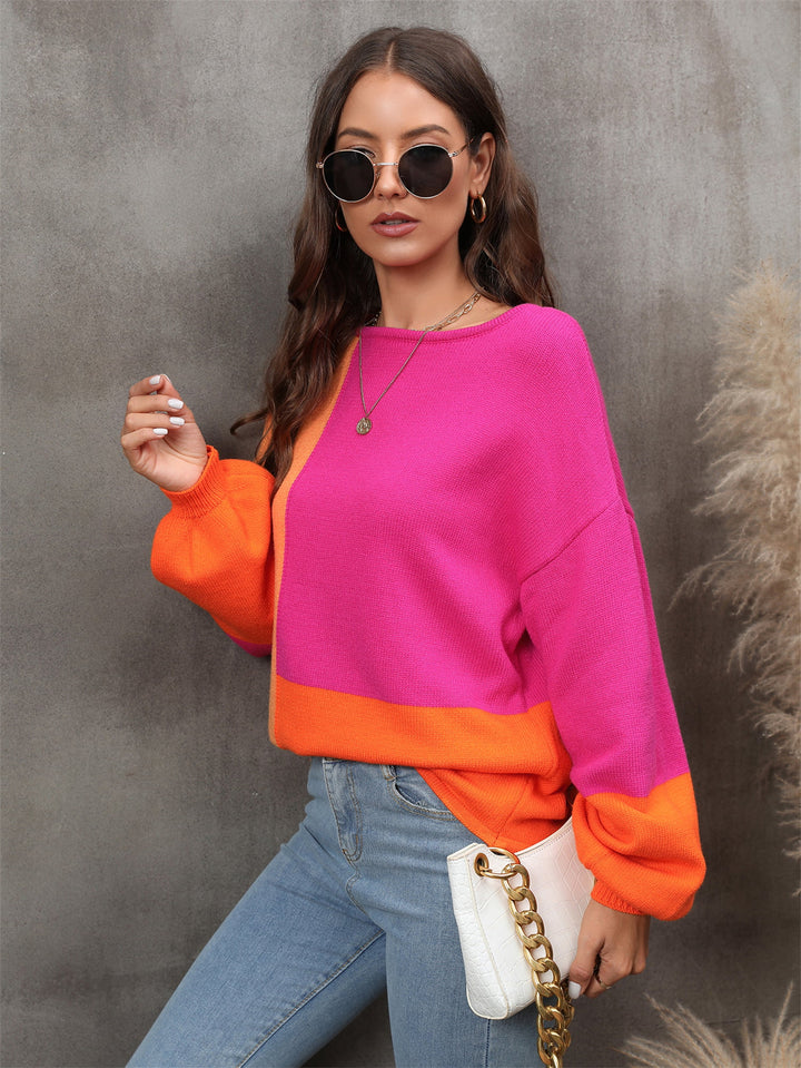 Shining Bright Color Block Sweater