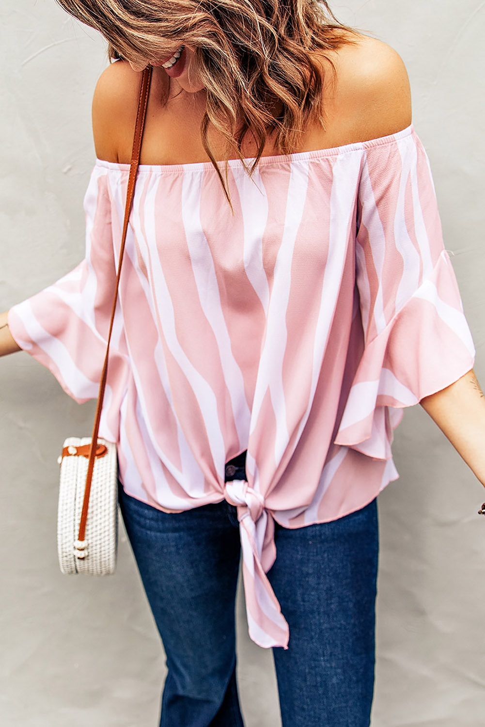 Between The Lines Striped Blouse