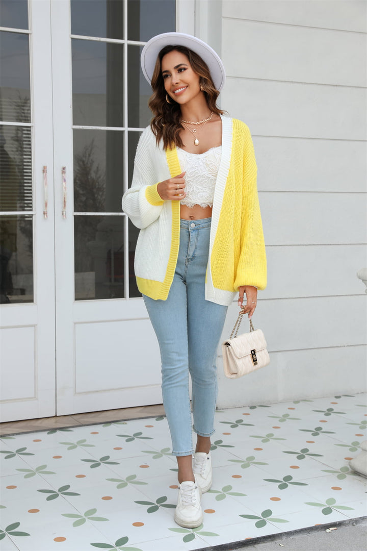 Floating Away Balloon Sleeve Cardigan