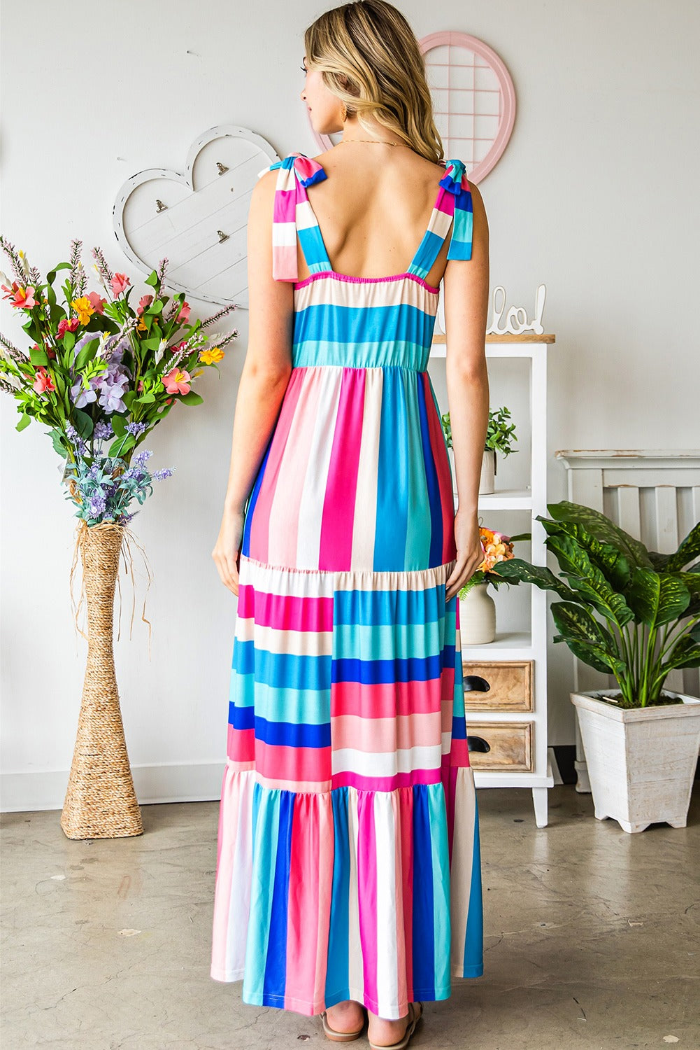 On The Coast Striped Maxi Dress