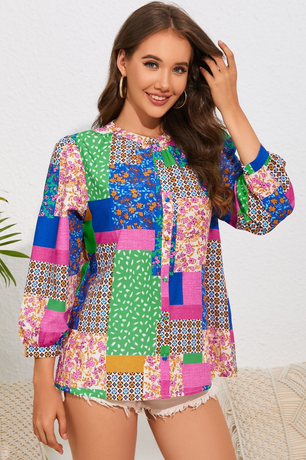 Piece Of Art Patchwork Blouse