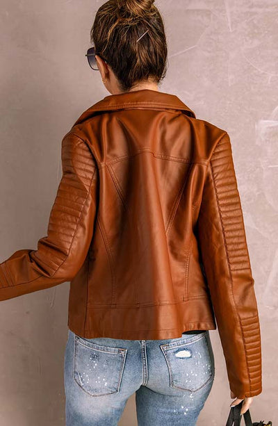 Always Stylish Faux Leather Jacket