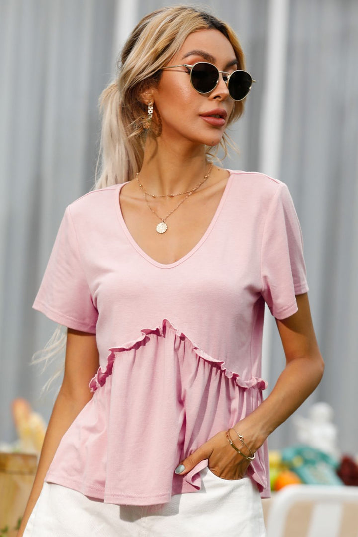 Melanie Short Sleeve Blouse